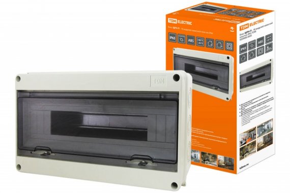 Фотография товара 'Tdm Бокс ЩРН-П-18 модулей навесной пластик IP65 SQ0908-0005'