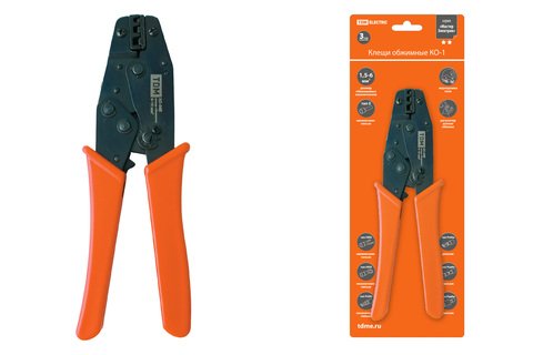 Фотография товара 'Tdm Клещи обжимные КО-1 1,5-6мм SQ1001-0001'