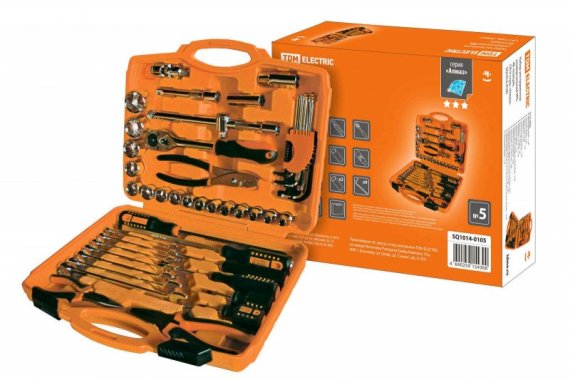 Фотография товара 'Tdm Набор инструментов универсальный №5, 48 позиций, CR-V сталь SQ1014-0105'