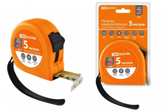 Фотография товара 'Tdm Рулетка, длина 5 м, стальная лента SQ1018-0106'