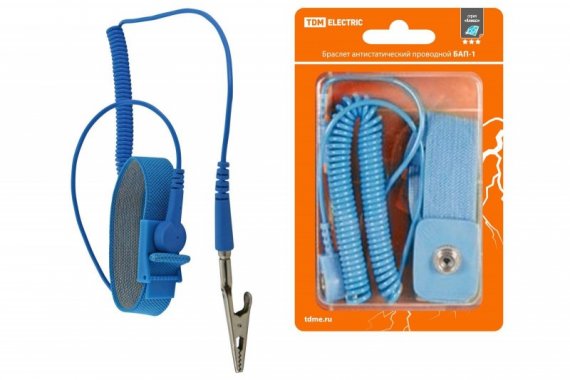 Фотография товара 'Tdm Браслет антистатический проводной БАП-1 SQ1025-0208'