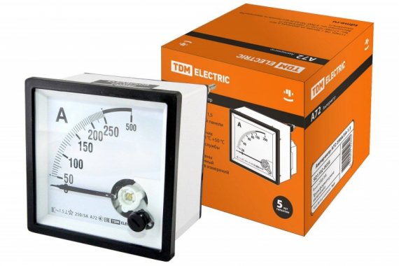 Фотография товара 'Tdm Амперметр А72 250А/5А-1.5 SQ1102-0058'