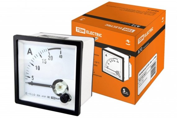 Фотография товара 'Tdm Амперметр А72П 20А-1.5 SQ1102-0077'