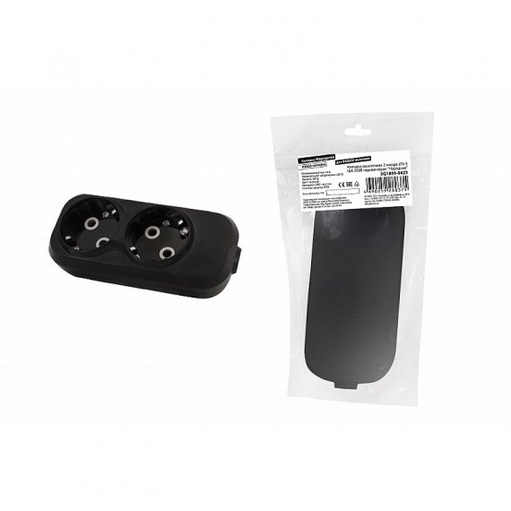 Фотография товара 'Tdm SQ1806-0423 Колодка розеточная 2 гнезда 2П+З 16А 250В'