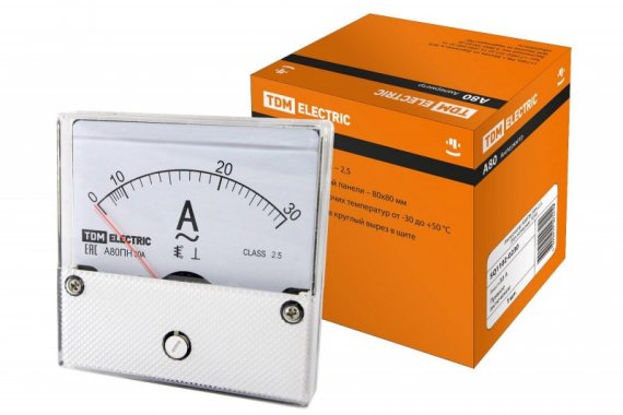Фотография товара 'Tdm Амперметр А80ПН 30А-2,5, (без поверки) SQ1102-0230'