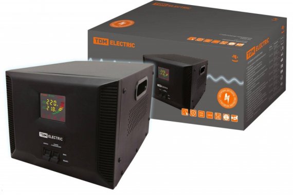 Фотография товара 'Tdm Стабилизатор напряжения СНР1-1-10 кВА электронный переносной SQ1201-0008'