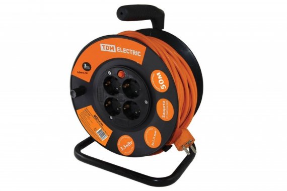 Фотография товара 'Tdm Удлинитель силовой УКз16-004 SQ1301-0543'