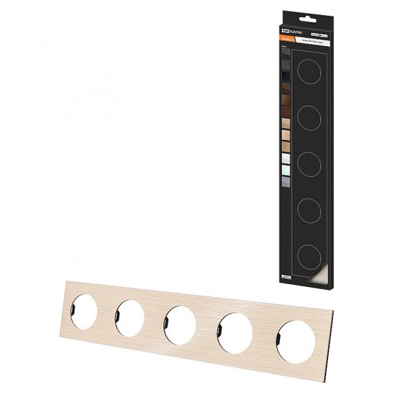 Фотография товара 'Tdm SQ1819-0564 Рамка пятипостовая шампань, алюминий, шлифованный, "Байкал"'