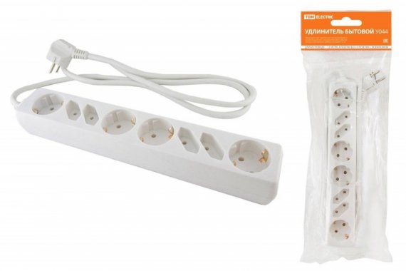 Фотография товара 'Tdm Удлинитель бытовой У044 SQ1303-0310'