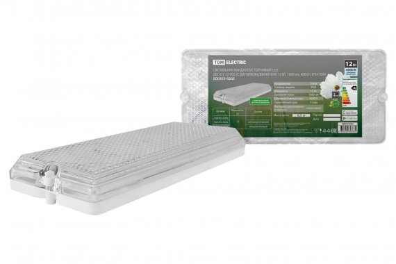 Фотография товара 'Tdm Светильник вандалоустойчивый LED ДБО 01-12-002 (с датчиком САВ) 12 Вт, 1000 лм, 4000 К, IP54, SQ0353-0202'