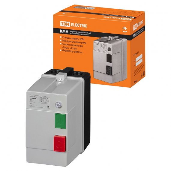Фотография товара 'Tdm SQ0709-0031 КМН34062 40А в оболочке с индикатором Ue=220В/АС3 IP54'