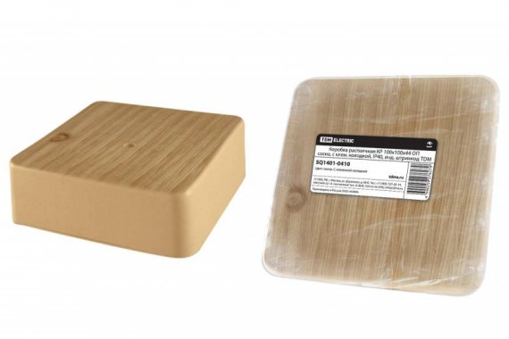 Фотография товара 'Tdm Коробка распаячная КР ОП сосна, с клеммной колодкой, IP40 SQ1401-0410'