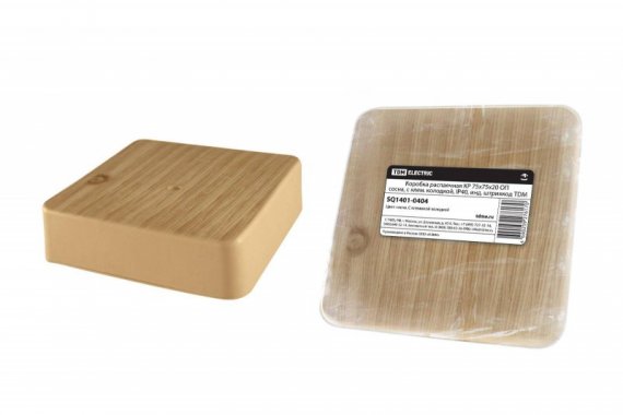 Фотография товара 'Tdm Коробка распаячная КР ОП сосна, с клеммной колодкой, IP40 SQ1401-0404'