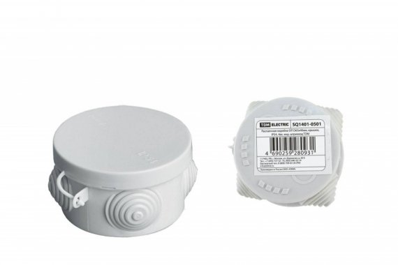 Фотография товара 'Tdm Распаячная коробка ОП, крышка, IP54 SQ1401-0501'