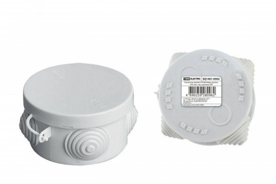 Фотография товара 'Tdm Распаячная коробка ОП, крышка, IP54 SQ1401-0502'