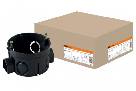 Фотография товара 'Tdm Установочная коробка СП, саморезы, стыковочные узлы, IP20 SQ1402-0010'