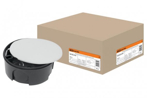 Фотография товара 'Tdm Монтажная коробка У195 СП D75х30мм, крышка SQ1402-0195'