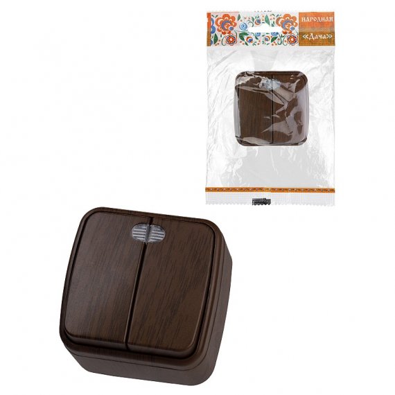 Фотография товара 'Tdm SQ1824-0044 Выключатель 2-кл. открытой установки с подсветкой IP20 10А'