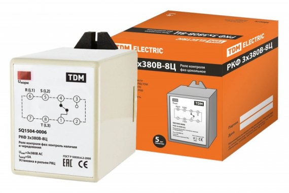 Фотография товара 'Tdm РКФ 3х380В-8Ц SQ1504-0006'