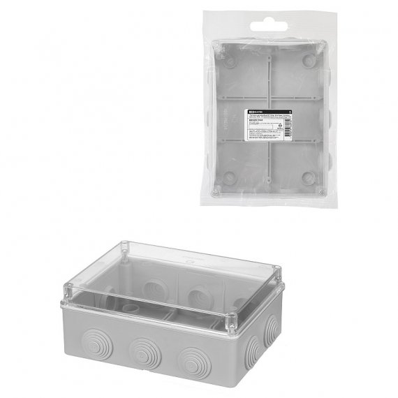 Фотография товара 'Tdm SQ1401-1142 Распаячная коробка ОП 190х140х70мм, прозрач. крышка, IP55'