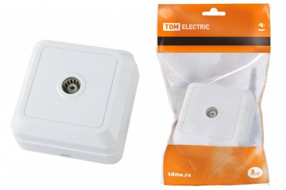 Фотография товара 'Tdm Розетка TВ простая (0-2400 Гц,'