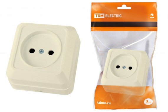 Фотография товара 'Tdm Розетка 2П открытой установки IP20 10А SQ1801-0014'