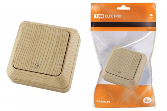 Фотография товара 'Tdm Переключатель на 2 направления 1-кл. открытой установки IP20 10А SQ1801-0045'