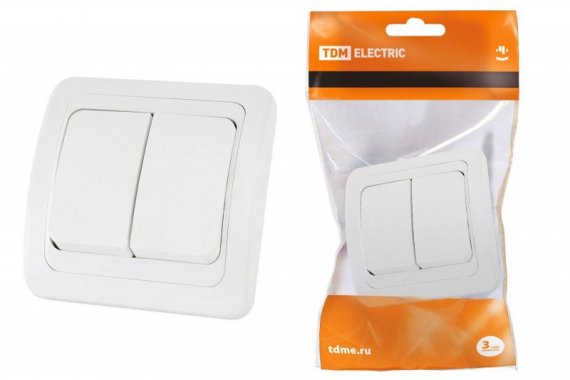 Фотография товара 'Tdm Выключатель 2-кл. 10А SQ1804-0002'