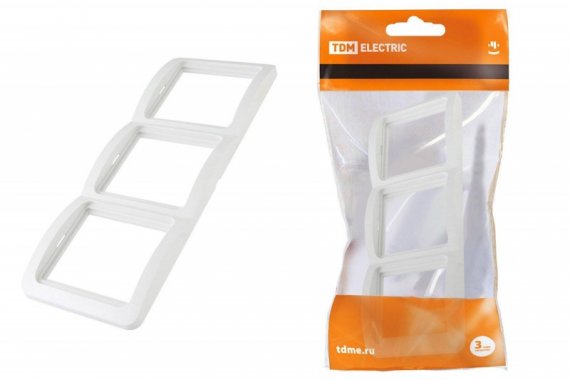 Фотография товара 'Tdm Рамка 3-ая вертикальная SQ1804-0020'