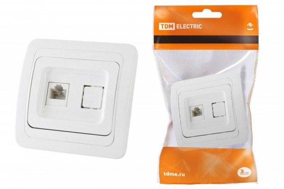 Фотография товара 'Tdm Розетка компьютерная RJ-45 SQ1804-0013'