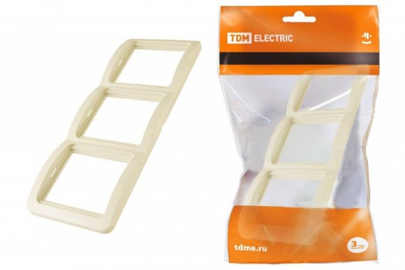 Фотография товара 'Tdm Рамка 3-ая вертикальная SQ1804-0120'