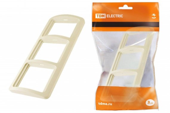 Фотография товара 'Tdm Рамка 3-ая горизонтальная SQ1804-0119'