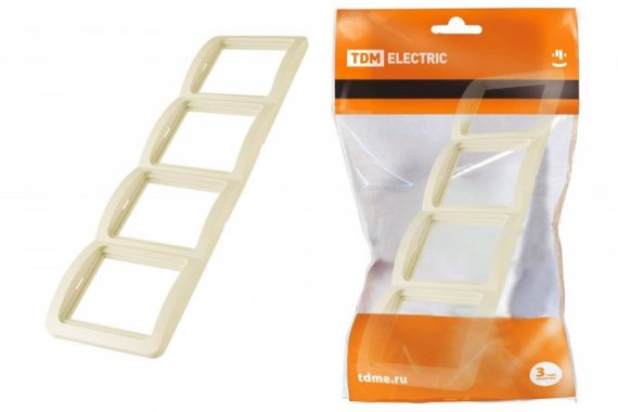 Фотография товара 'Tdm Рамка 4-ая вертикальная SQ1804-0122'