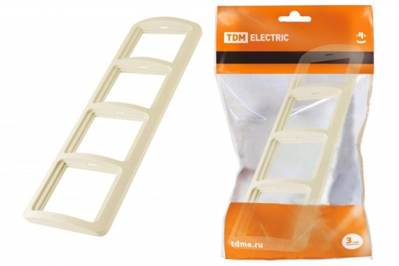 Фотография товара 'Tdm Рамка 4-ая горизонтальная SQ1804-0121'