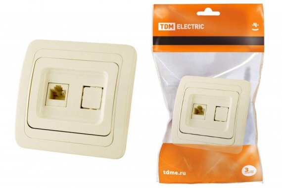 Фотография товара 'Tdm Розетка компьютерная RJ-45 SQ1804-0113'