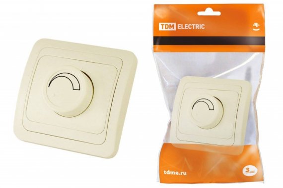 Фотография товара 'Tdm Светорегулятор (RL, 600Вт) поворотный SQ1804-0116'