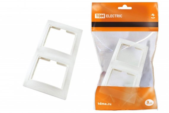 Фотография товара 'Tdm Рамка 2-х постовая вертикальная SQ1814-0025'
