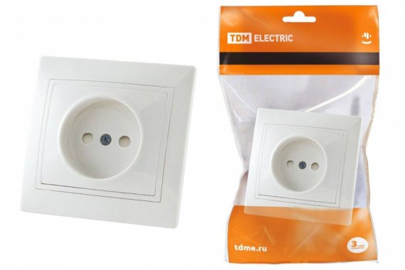 Фотография товара 'Tdm Розетка 2П с защитными шторками 10А 250В SQ1814-0015'