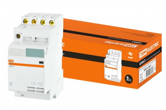 Фотография товара 'Tdm Контактор модульный КМ63/4-20 SQ0213-0011'