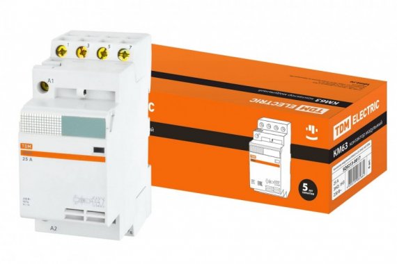 Фотография товара 'Tdm Контактор модульный КМ63/4-25 SQ0213-0017'
