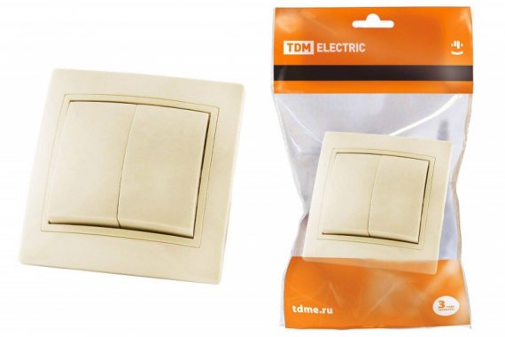 Фотография товара 'Tdm Выключатель 2 кл. 10А SQ1814-0102'