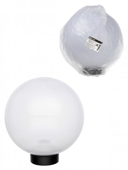 Фотография товара 'Tdm Светильник НТУ 03- 60-254 шар d=250 мм IP54 (опал призма ПММА, основание плоское ПК, Е27), SQ0330-0636'