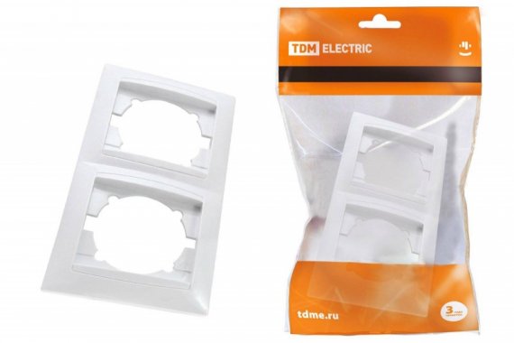 Фотография товара 'Tdm Рамка 2-х постовая горизонтальная SQ1815-0030'