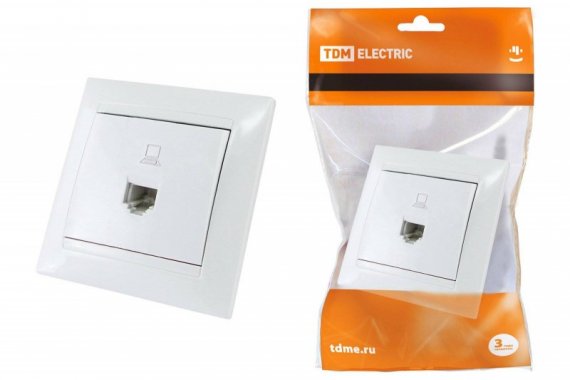 Фотография товара 'Tdm Розетка компьютерная RJ45 SQ1815-0016'