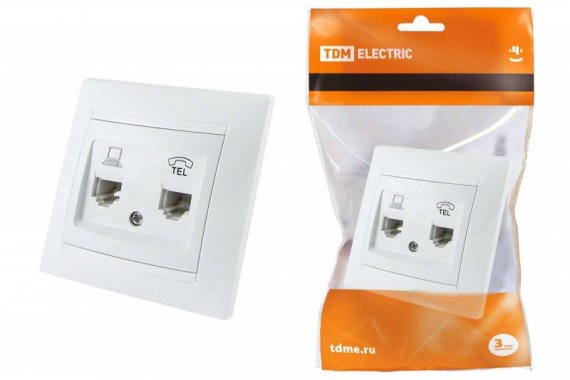 Фотография товара 'Tdm Розетка телефонная RJ11 SQ1815-0019'