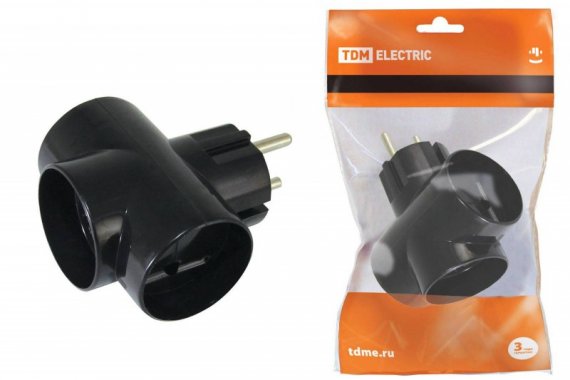 Фотография товара 'Tdm Тройник 3х2П 16А 250B SQ1806-0042'