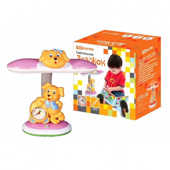 Фотография товара 'Tdm SQ0337-0011 Светильник Дружок настол/часы 220В, 11Вт, G23'