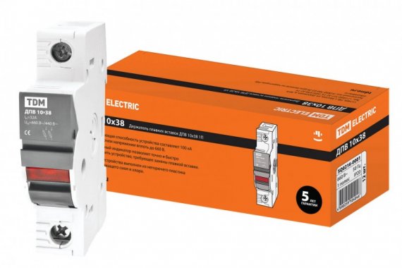 Фотография товара 'Tdm Держатель плавких вставок ДПВ 1П SQ0216-0001'