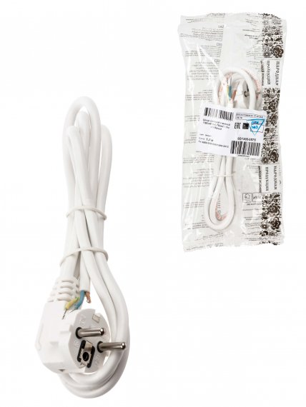 Фотография товара 'Tdm Шнур сетевой с вилкой ПВСмб 3x0,75мм2 1,5м, SQ1305-0575'