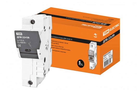 Фотография товара 'Tdm Держатель плавких вставок ДПВ 1П SQ0216-0007'